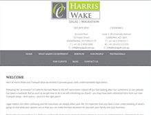 Tablet Screenshot of harriswakelegal.com